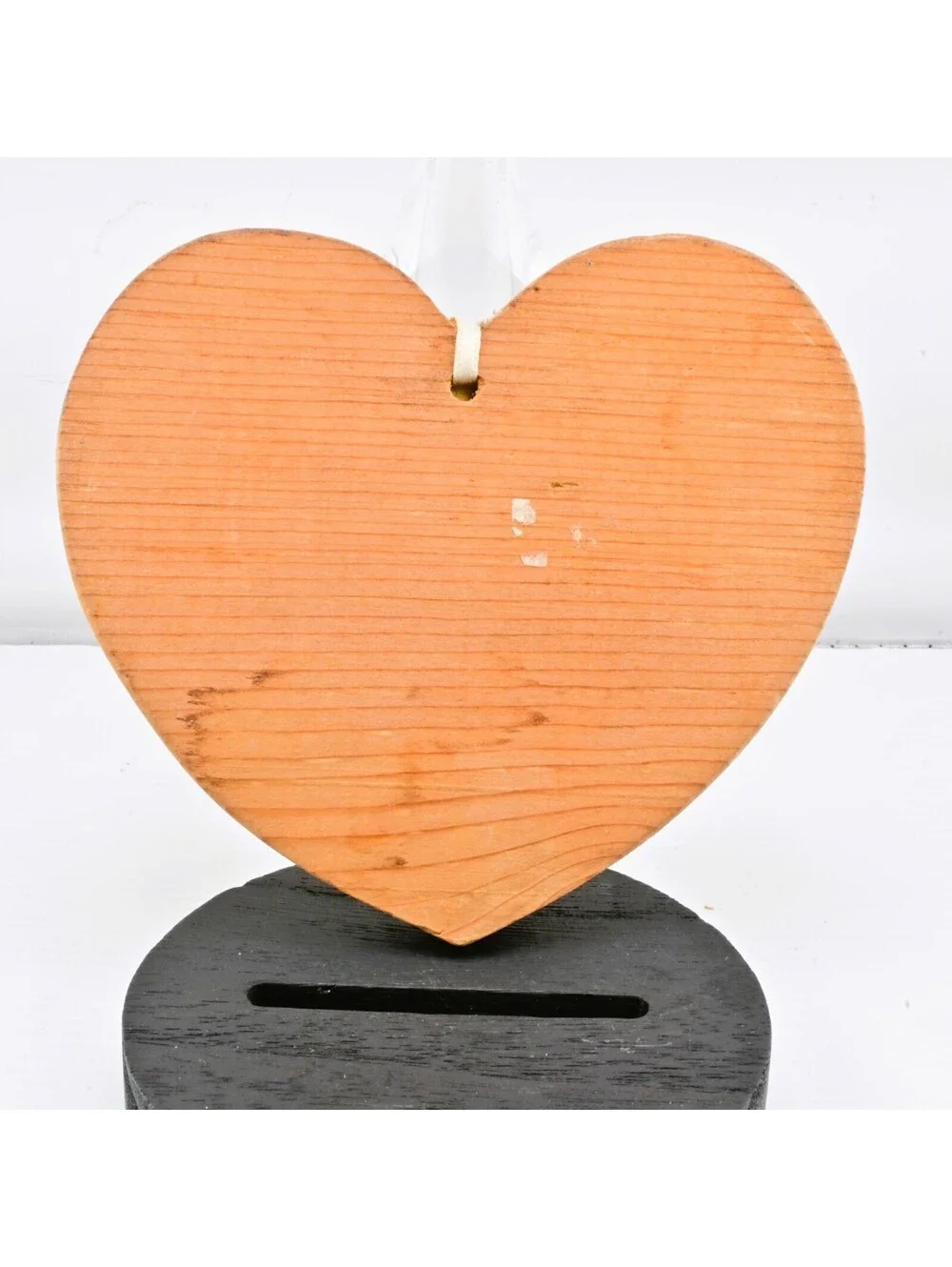 Vintage Hand Paninted Wooden Heart Sign Love is Patient Love is Kind